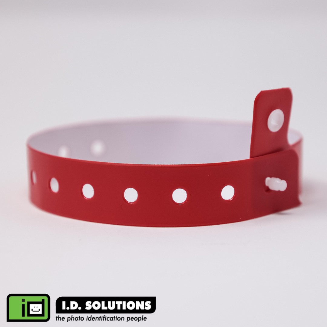 Red vinyl wristbands (3) image 0